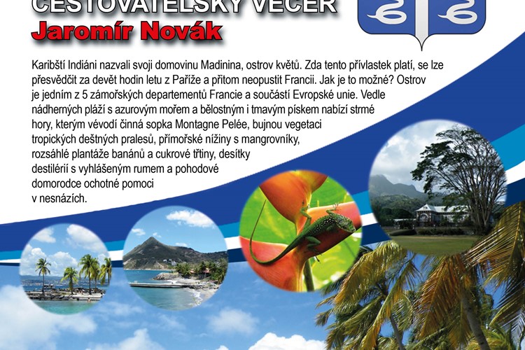 Vydejte se skrz cestovatelský večer do dalekého Martiniku
