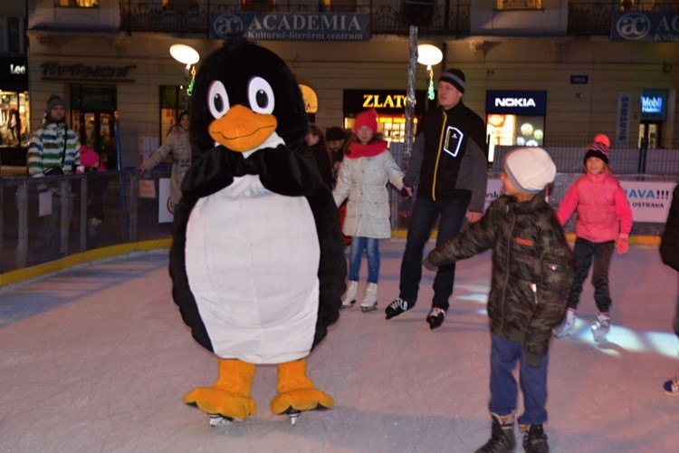 Ostrava opět nabízí možnost zabruslit si přímo na náměstí