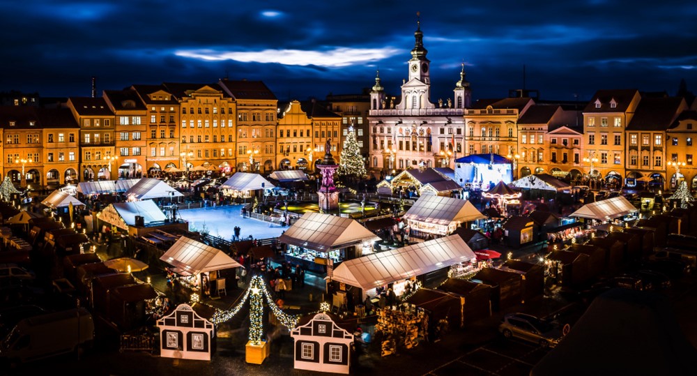 Českobudějovický advent v loňském roce. 