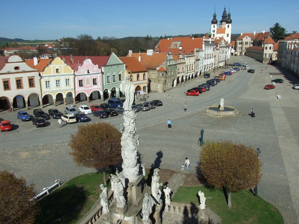 Náměstí Zachariáše z Hradce v Telči. 