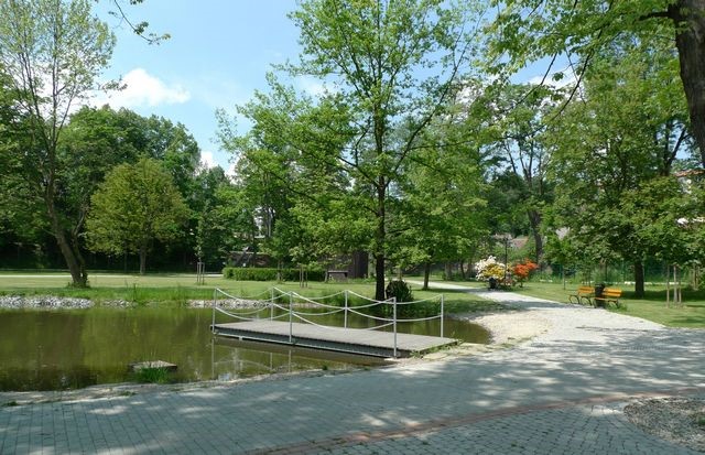 Městský park Kaplice. 