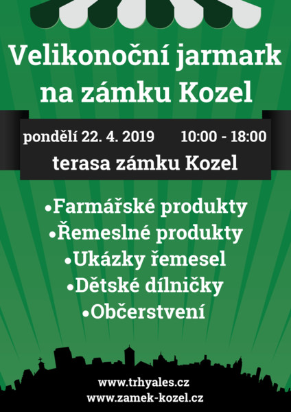 Velikonoční jarmark na zámku Kozel nabídne i tvořivé dílničky pro děti