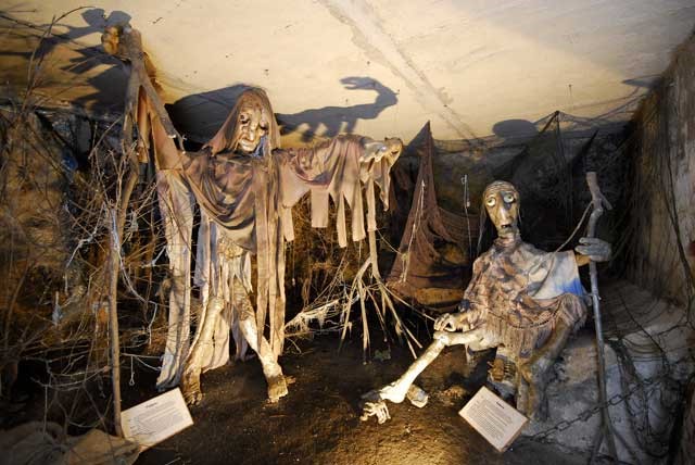 Muzeum strašidel v Pelhřimově. 