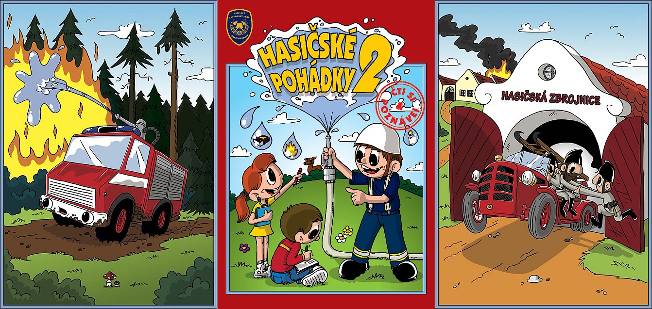Druhý díl hasičských pohádek už putuje k dětem